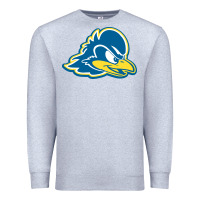 Heather Grey delaware blue hens Premium Sweatshirt - linhVisuals