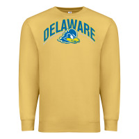Antique Gold delaware blue hens Premium Sweatshirt - linhVisuals