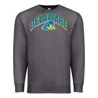 Charcoal Heather delaware blue hens Premium Sweatshirt - linhVisuals