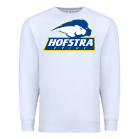 White hofstra pride Premium Sweatshirt - linhVisuals