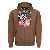 Chestnut retro mama Zipper Hoodie - JahusDesignShop