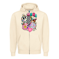 Sandshell retro mama Zipper Hoodie - JahusDesignShop