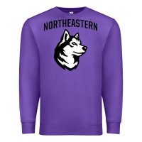 Purple northeastern huskies Premium Sweatshirt - linhVisuals