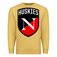 Antique Gold northeastern huskies Premium Sweatshirt - linhVisuals