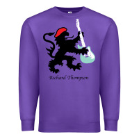 Purple richard thompson (fairport convention) Premium Sweatshirt - linhVisuals
