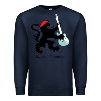 Navy richard thompson (fairport convention) Premium Sweatshirt - linhVisuals