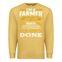 Antique Gold farmer Premium Sweatshirt - linhVisuals