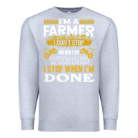 Heather Grey farmer Premium Sweatshirt - linhVisuals