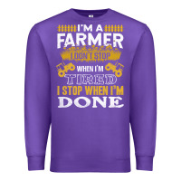 Purple farmer Premium Sweatshirt - linhVisuals