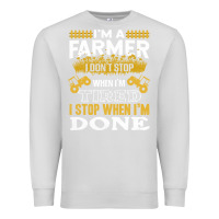 Dove Grey farmer Premium Sweatshirt - linhVisuals