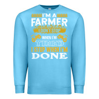 Ocean Blue farmer Premium Sweatshirt - linhVisuals