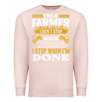 Pale Pink farmer Premium Sweatshirt - linhVisuals