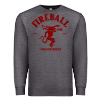 Charcoal Heather vintag fireball   whisky Premium Sweatshirt - linhVisuals