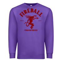 Purple vintag fireball   whisky Premium Sweatshirt - linhVisuals