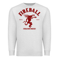 Oatmeal Heather vintag fireball   whisky Premium Sweatshirt - linhVisuals