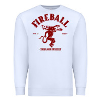 White vintag fireball   whisky Premium Sweatshirt - linhVisuals