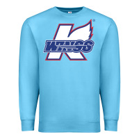 Ocean Blue Kalamazoo ice hockey Premium Sweatshirt - linhVisuals