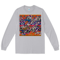 Moon Dust african ankara zebra seamless pattern Long Sleeve Tee - BundleAndBundleShop
