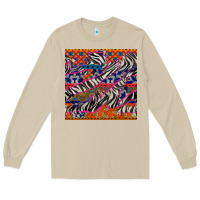 Mushroom african ankara zebra seamless pattern Long Sleeve Tee - BundleAndBundleShop