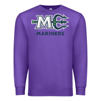 Purple maine ice hockey Premium Sweatshirt - linhVisuals