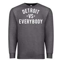 Charcoal Heather det roit vs everybody Premium Sweatshirt - linhVisuals