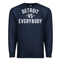 Navy det roit vs everybody Premium Sweatshirt - linhVisuals