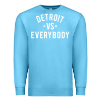 Ocean Blue det roit vs everybody Premium Sweatshirt - linhVisuals