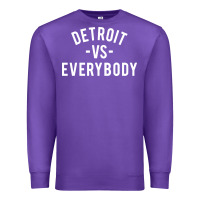 Purple det roit vs everybody Premium Sweatshirt - linhVisuals