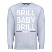 Heather Grey drill baby drill t shirt support usa energy independence t shirt Premium Sweatshirt - linhVisuals