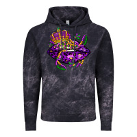 Cloud Black mardi gras lips Vintage Hoodie - LillyAllenDesigns