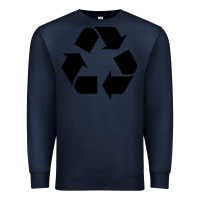 Navy Recycle Premium Sweatshirt - linhVisuals