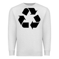 Oatmeal Heather Recycle Premium Sweatshirt - linhVisuals