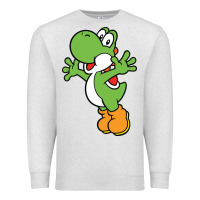 Oatmeal Heather yoshi Premium Sweatshirt - linhVisuals