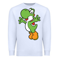 White yoshi Premium Sweatshirt - linhVisuals