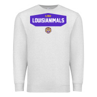 Oatmeal Heather LSU Louisianimals Premium Sweatshirt - linhVisuals