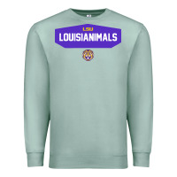 Seafoam LSU Louisianimals Premium Sweatshirt - linhVisuals