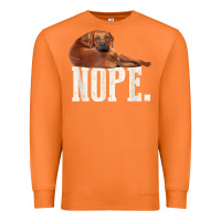 Carrot nope lazy rhodesian ridgeback t shirt dog lover gift tee Premium Sweatshirt - linhVisuals