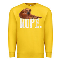 Lemon nope lazy rhodesian ridgeback t shirt dog lover gift tee Premium Sweatshirt - linhVisuals
