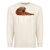 Sandshell nope lazy rhodesian ridgeback t shirt dog lover gift tee Premium Sweatshirt - linhVisuals