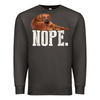 Smoke nope lazy rhodesian ridgeback t shirt dog lover gift tee Premium Sweatshirt - linhVisuals