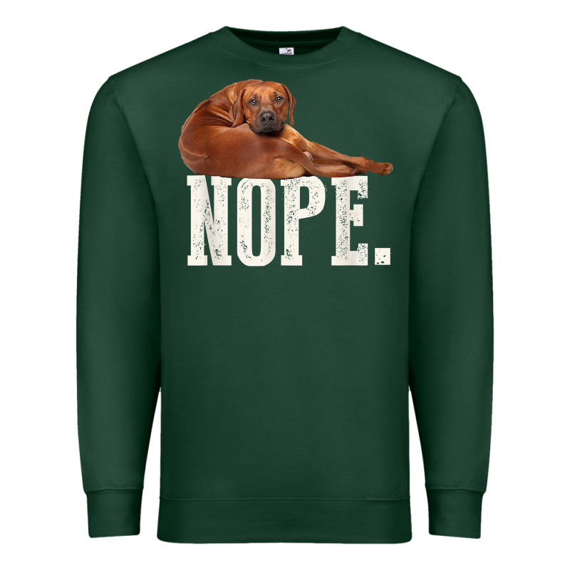 Nope Lazy Rhodesian Ridgeback T Shirt Dog Lover Gift Tee Premium Sweatshirt by linhVisuals | Teevron