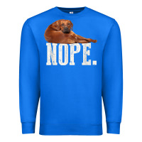 True Royal nope lazy rhodesian ridgeback t shirt dog lover gift tee Premium Sweatshirt - linhVisuals