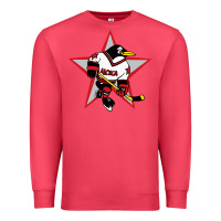 Cardinal Red Penguin 1990's Russian Premium Sweatshirt - linhVisuals