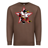 Chestnut Red Penguin 1990's Russian Premium Sweatshirt - linhVisuals