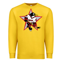 Lemon Red Penguin 1990's Russian Premium Sweatshirt - linhVisuals
