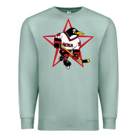 Seafoam Red Penguin 1990's Russian Premium Sweatshirt - linhVisuals