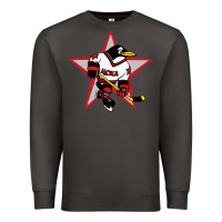 Smoke Red Penguin 1990's Russian Premium Sweatshirt - linhVisuals