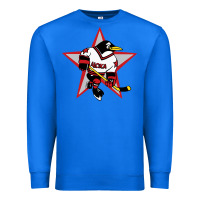 True Royal Red Penguin 1990's Russian Premium Sweatshirt - linhVisuals