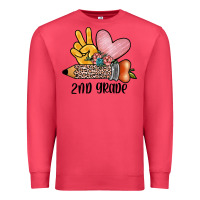 Cardinal peace love 2nd grade Premium Sweatshirt - JahusDesignShop