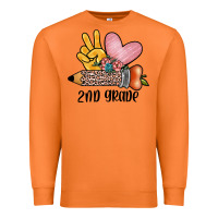 Carrot peace love 2nd grade Premium Sweatshirt - JahusDesignShop